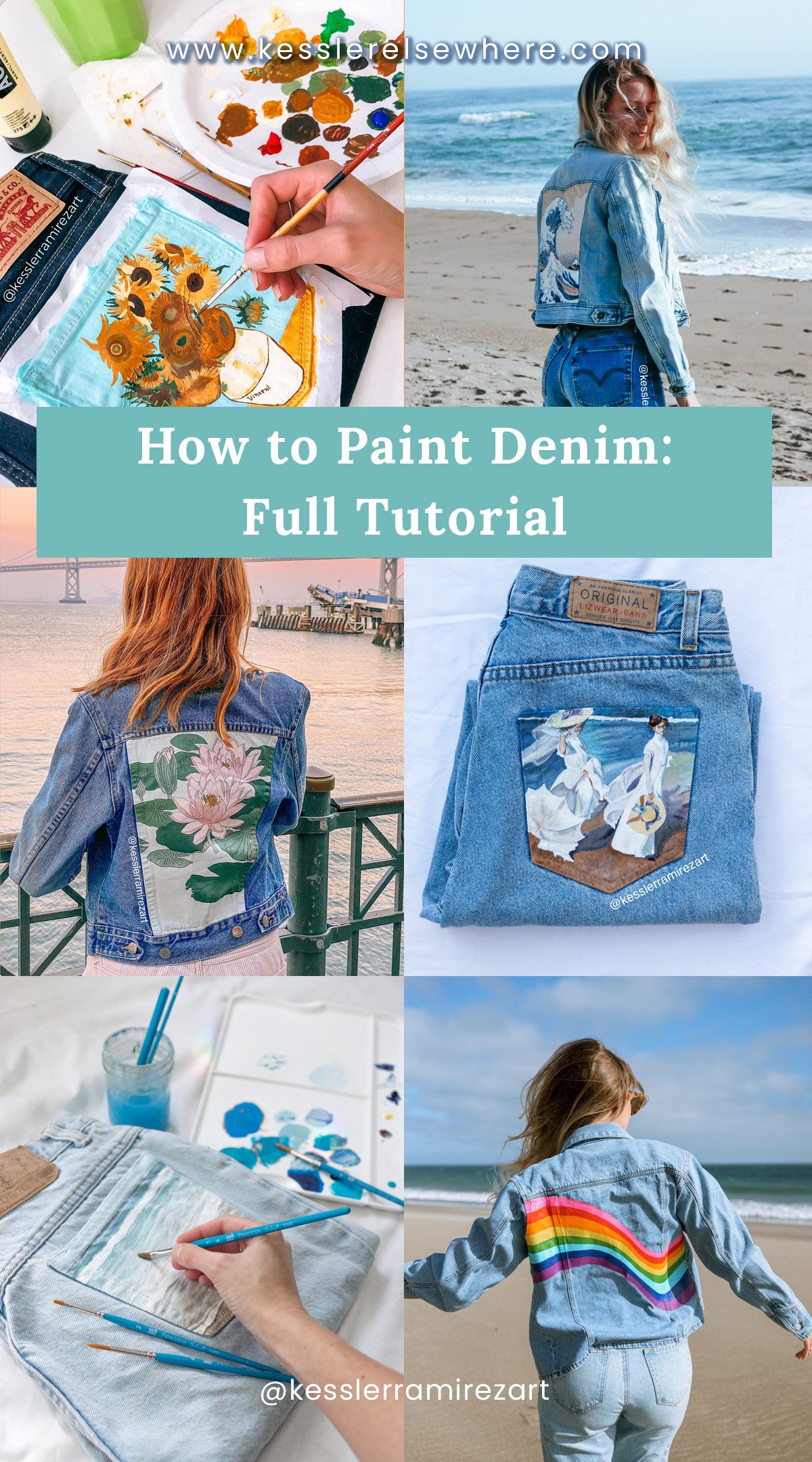 Painting denim with acrylic paint clearance